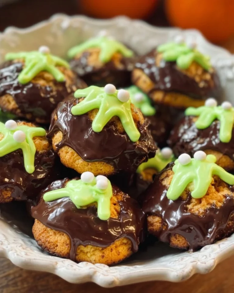 Delicious cauldron cookies decorated for Halloween parties