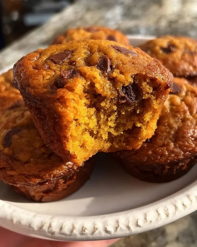 Gluten free pumpkin muffins baked and ready to serve on a rustic wooden table
