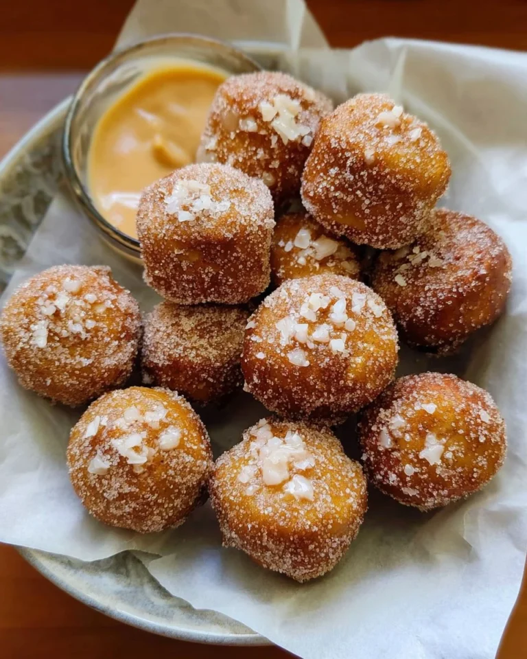 Healthy homemade pumpkin donut holes on a plate