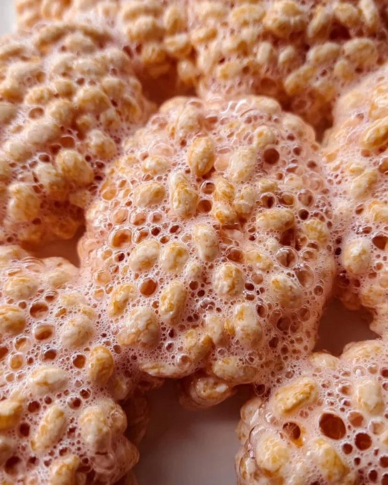 Marshmallow Rice Bubbles shaped like Halloween brains for festive treats.