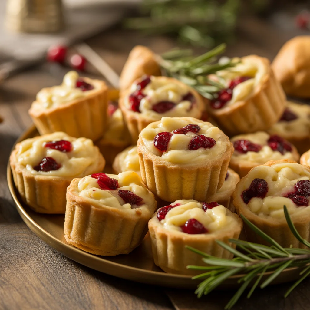 Baked Cranberry Brie Bites Recipe