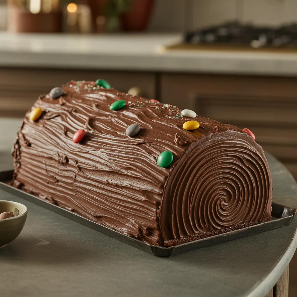 Mint Chocolate Yule Log Recipe