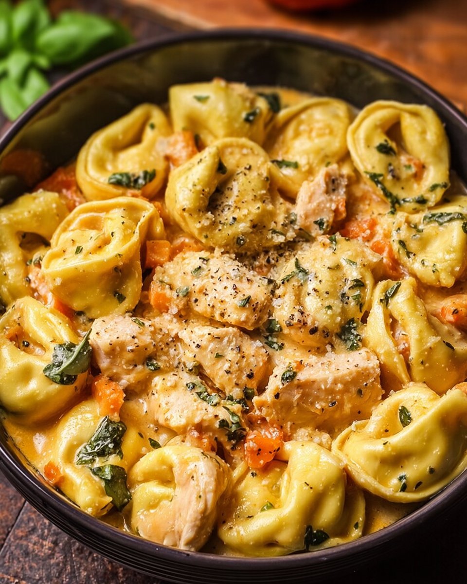 CrockPot Chicken Tortellini