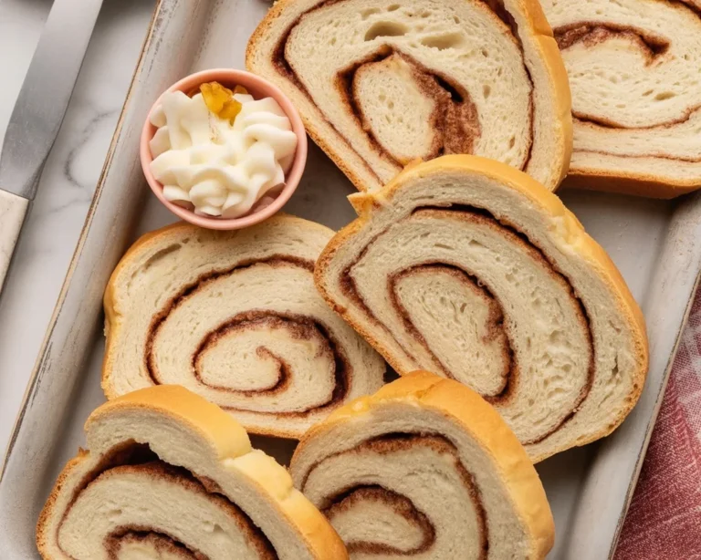 Homemade Cinnamon Swirl Loaf Cake with a sugary cinnamon crust.