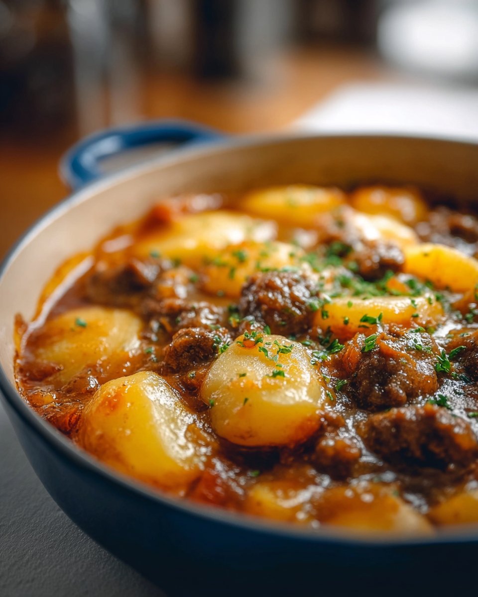 Crockpot Hamburger Potato Casserole