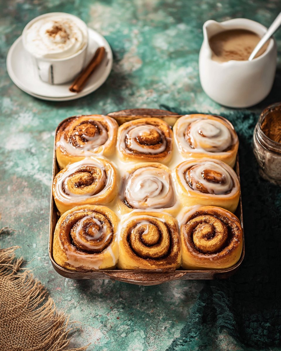 Brown Butter Eggnog Cinnamon Rolls