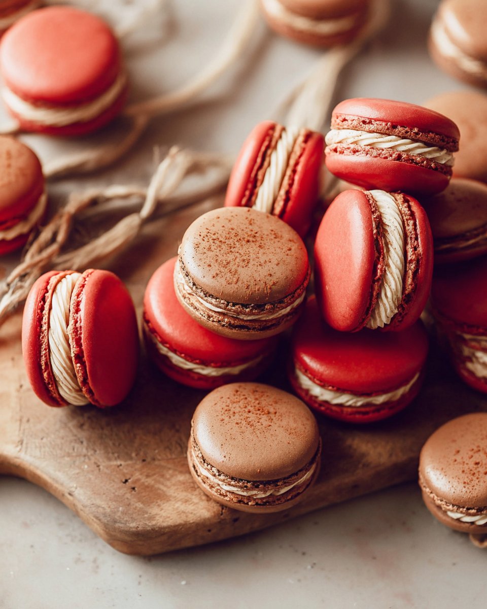Cinnamon Apple Butter Macarons