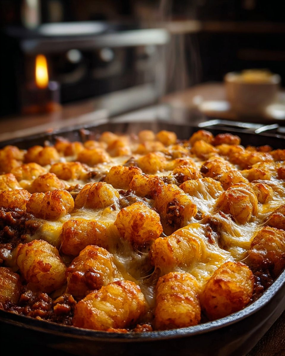 Chili Cheese Tater Tot Casserole: A Family Favorite Dish!