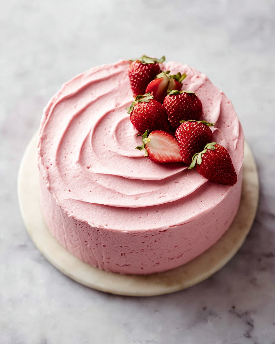 Homemade Strawberry Cake