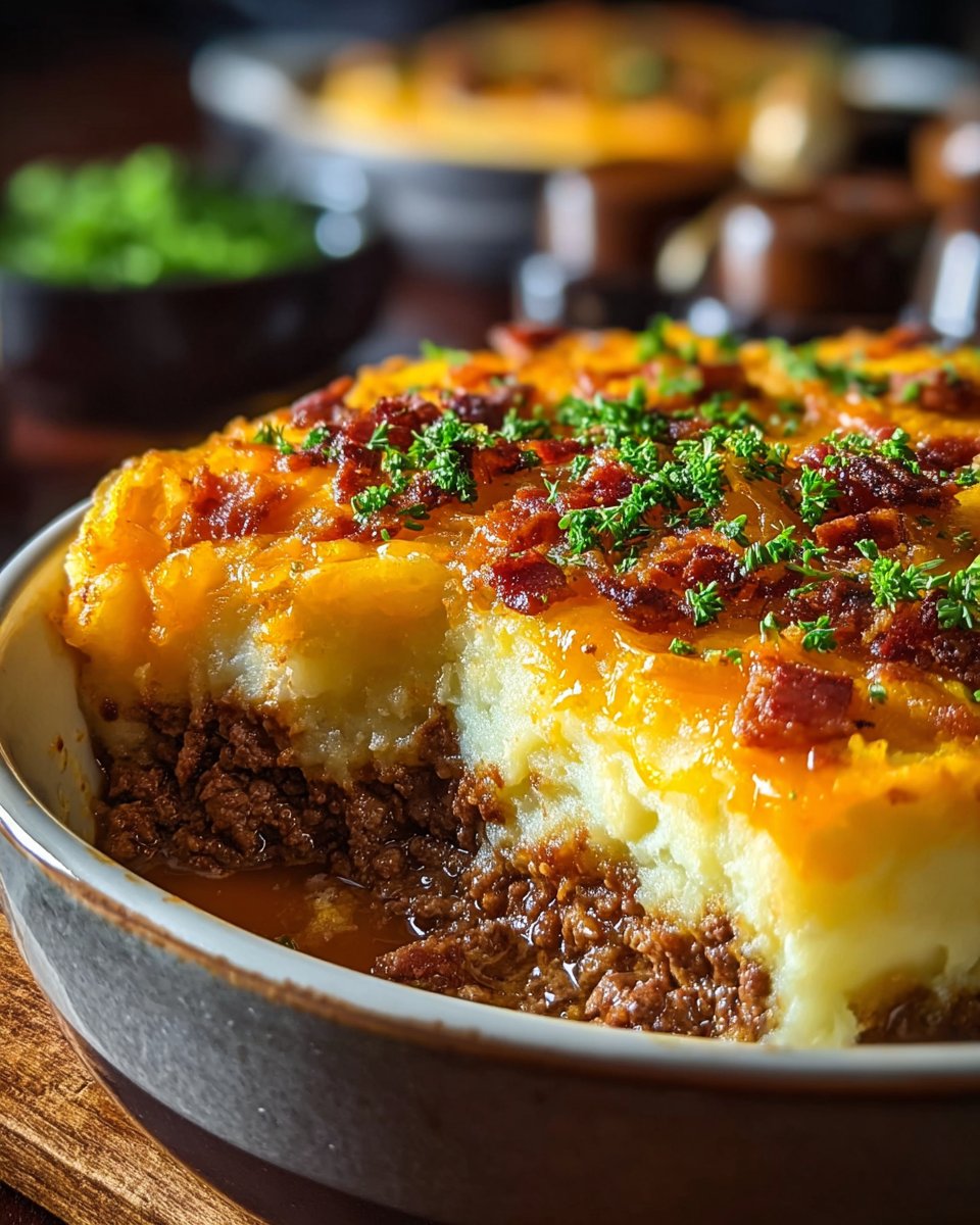 Cheesy Loaded Meatloaf Casserole