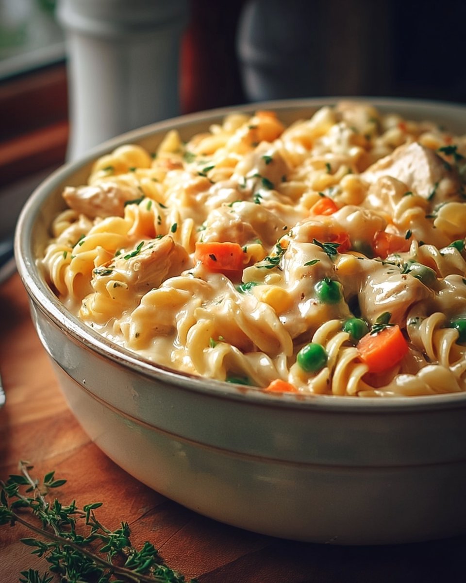 Classic Chicken Pot Pie Pasta