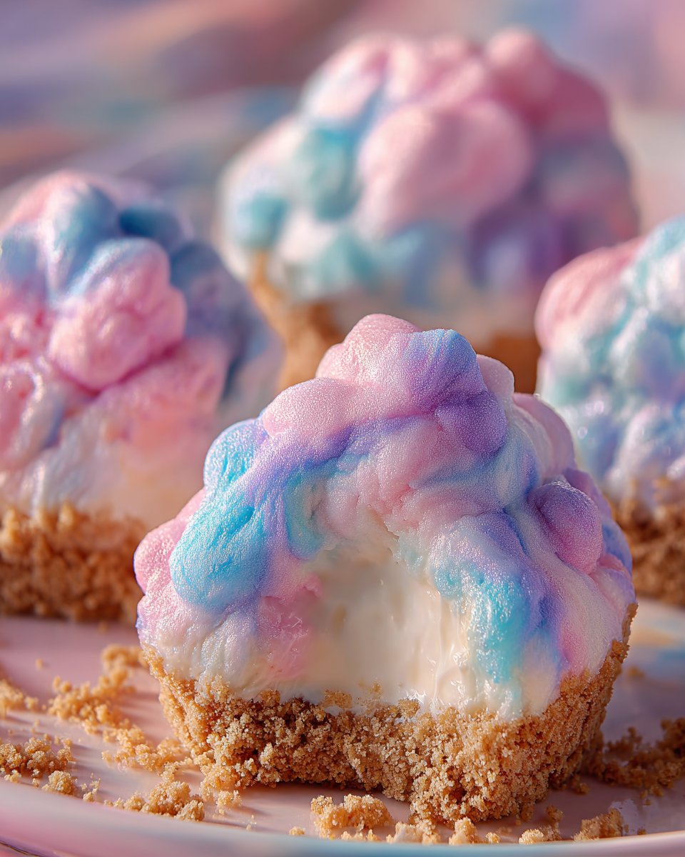 Whimsical Cotton Candy Cheesecake Truffles