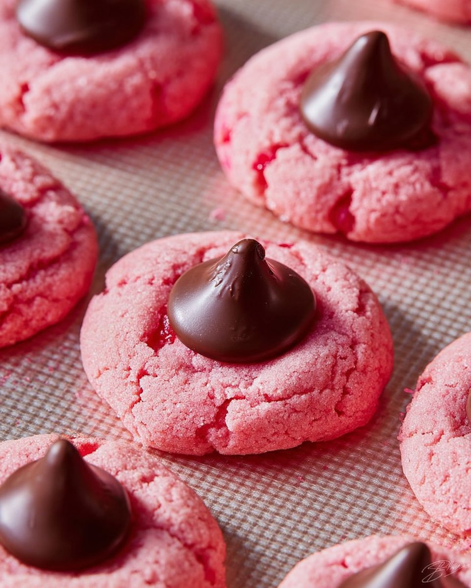 Chocolate Cherry Blossom Cookies