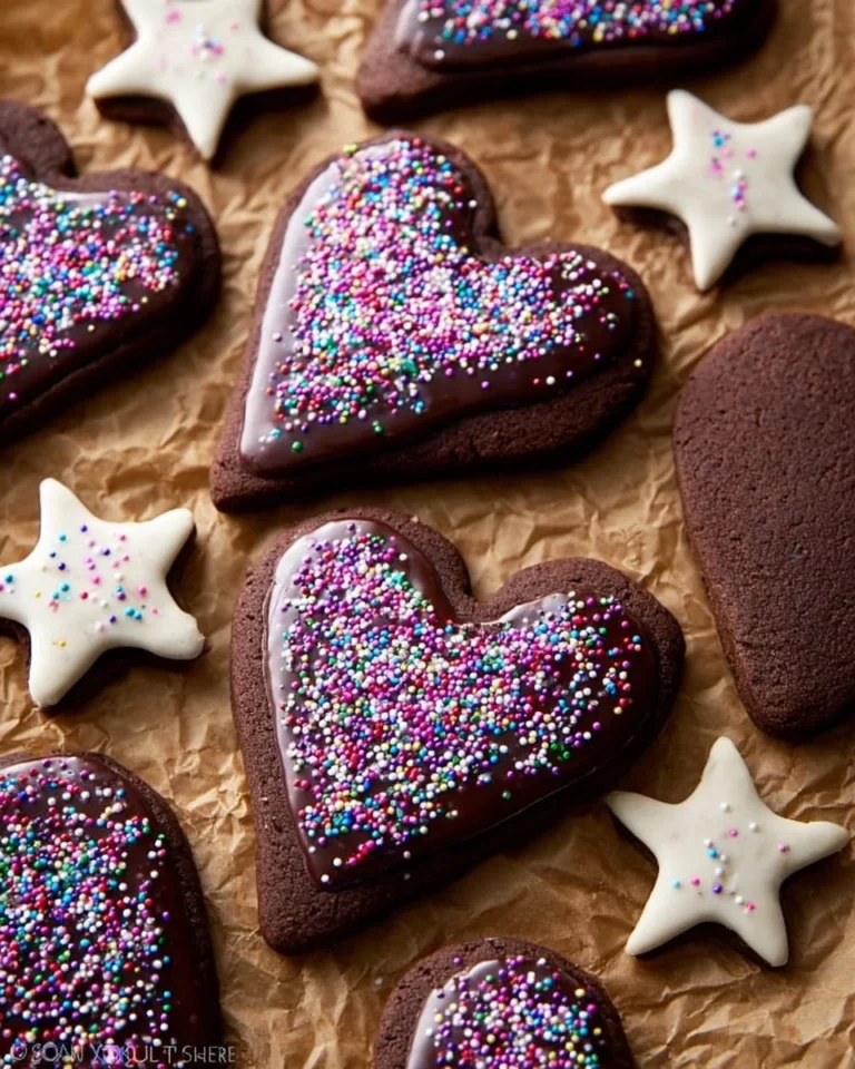 Decadent Chocolate Sugar Cookies on a plate, perfect for dessert lovers
