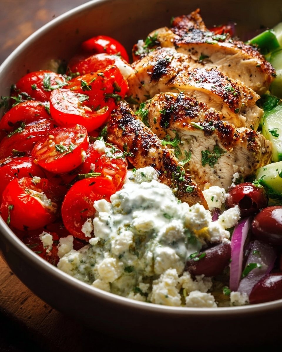 Greek Chicken Bowls