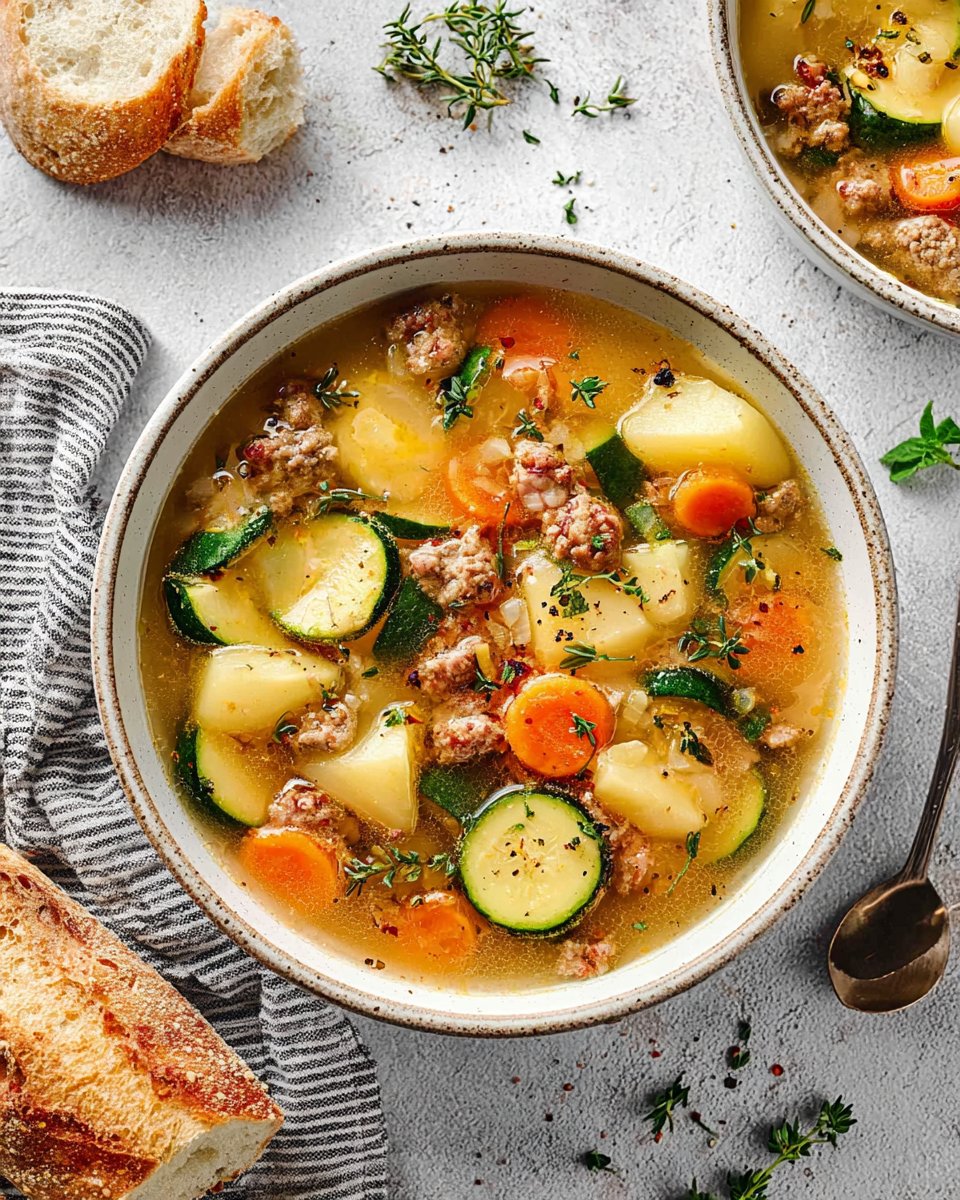 Ground Turkey Soup