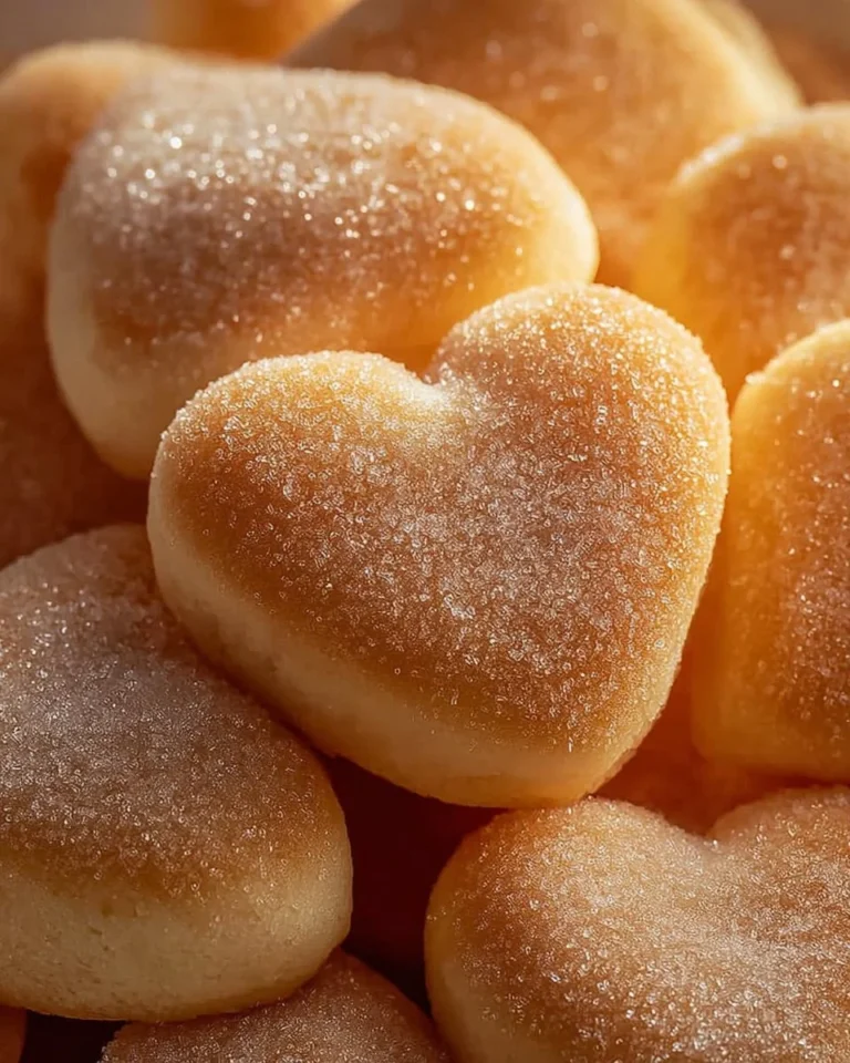 Delicious homemade Valentine doughnuts decorated with heart shapes