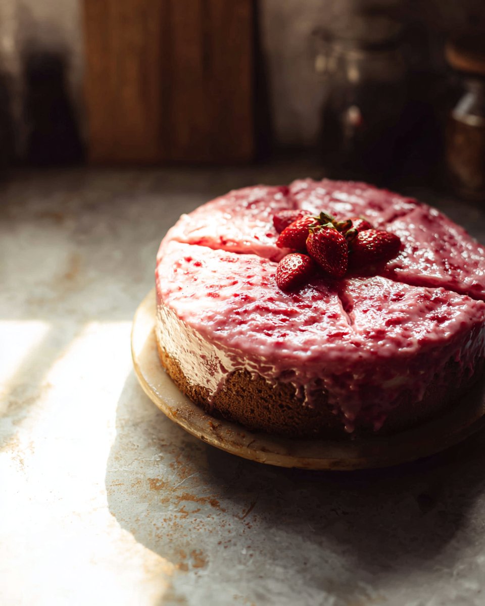 Homemade Strawberry Cake
