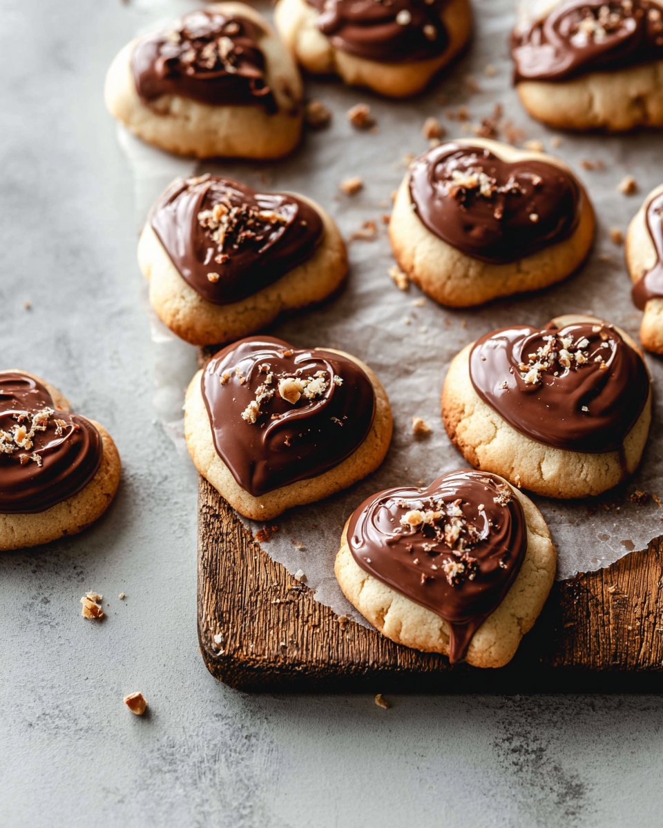 Soft Cream Cheese Cookies with Nutella Glaze