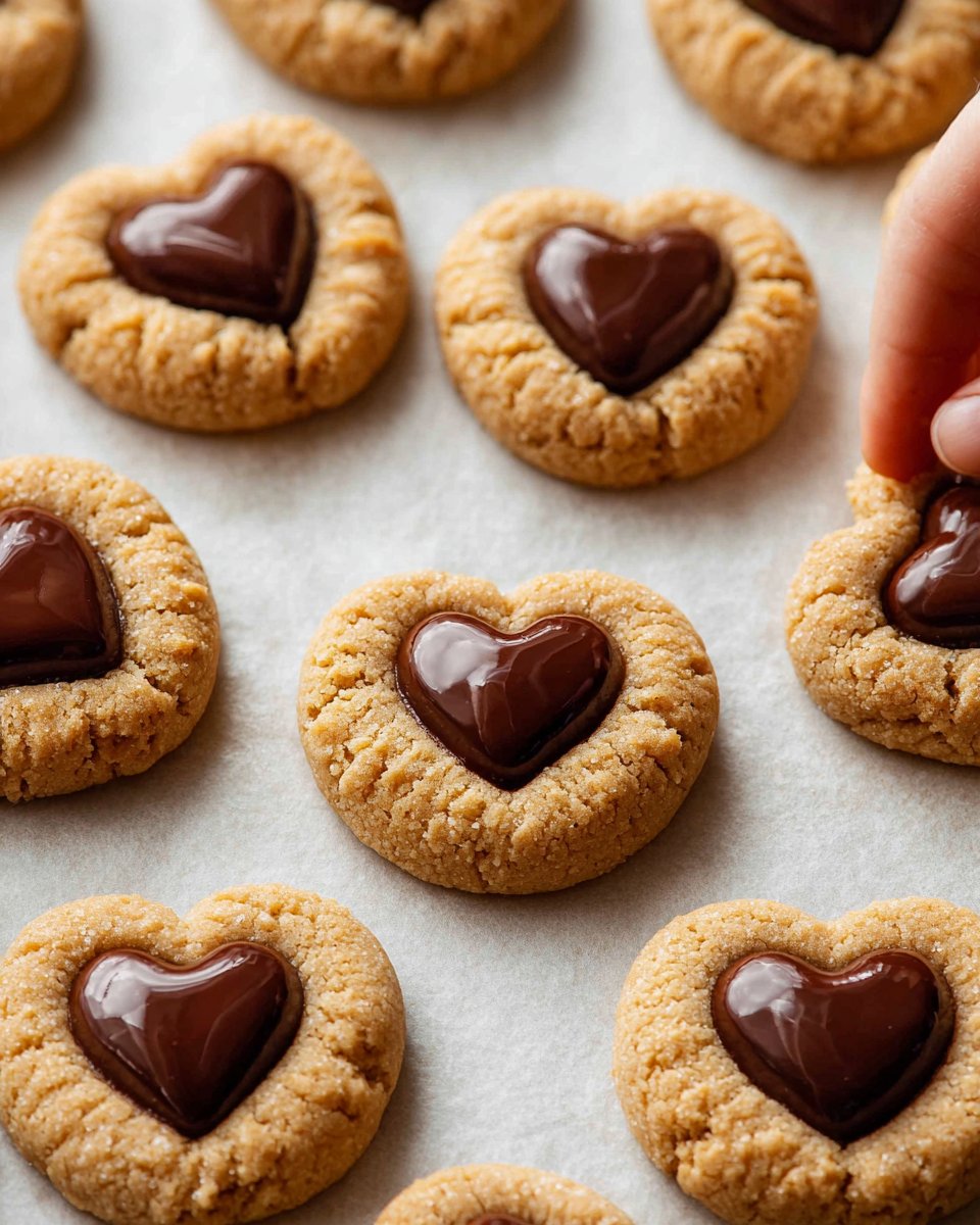 Peanut Butter Valentine's Day Cookies