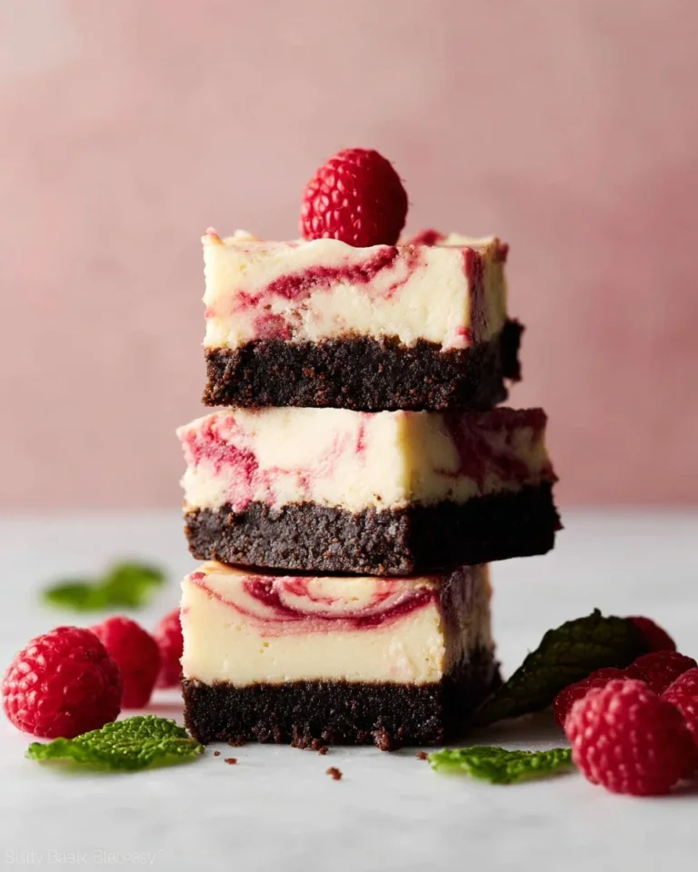 Delicious White Chocolate Raspberry Cheesecake Bars on a dessert platter