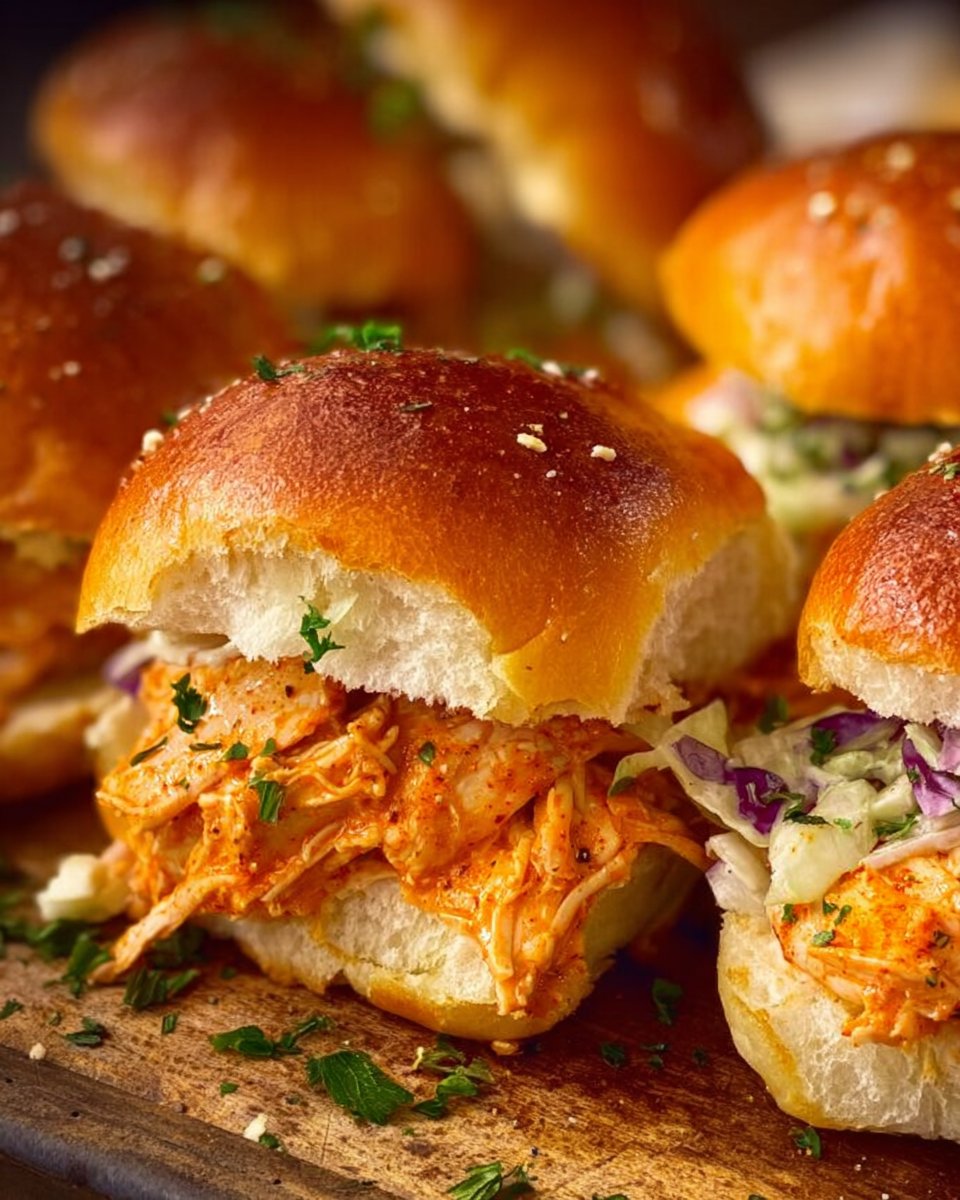 Spicy Buffalo Chicken Sliders