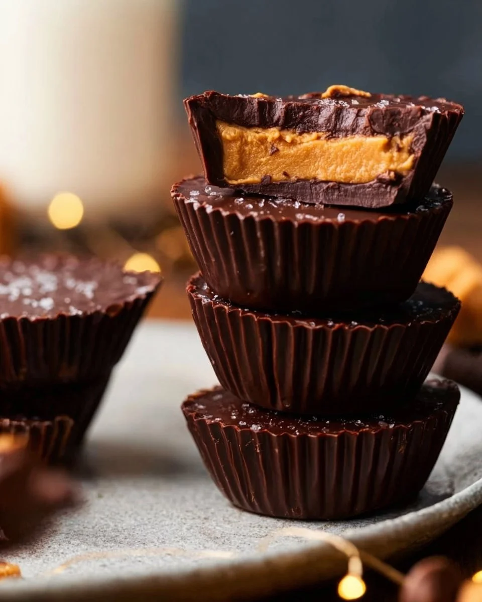 4 Ingredient Peanut Butter Cups (Protein Recipe)