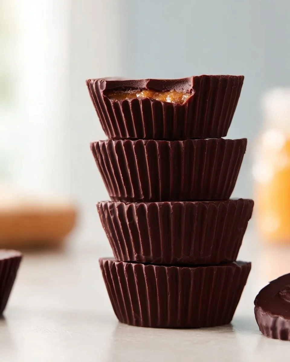 4 Ingredient Peanut Butter Cups (Protein Recipe)