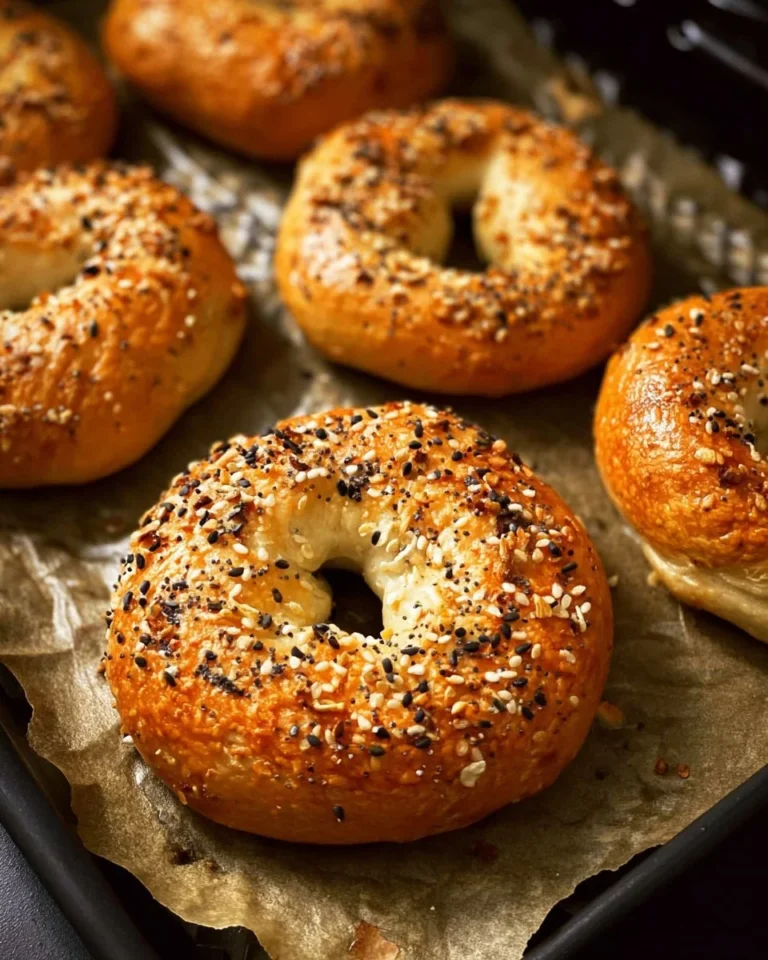 Delicious air fryer protein bagels for a high-protein breakfast
