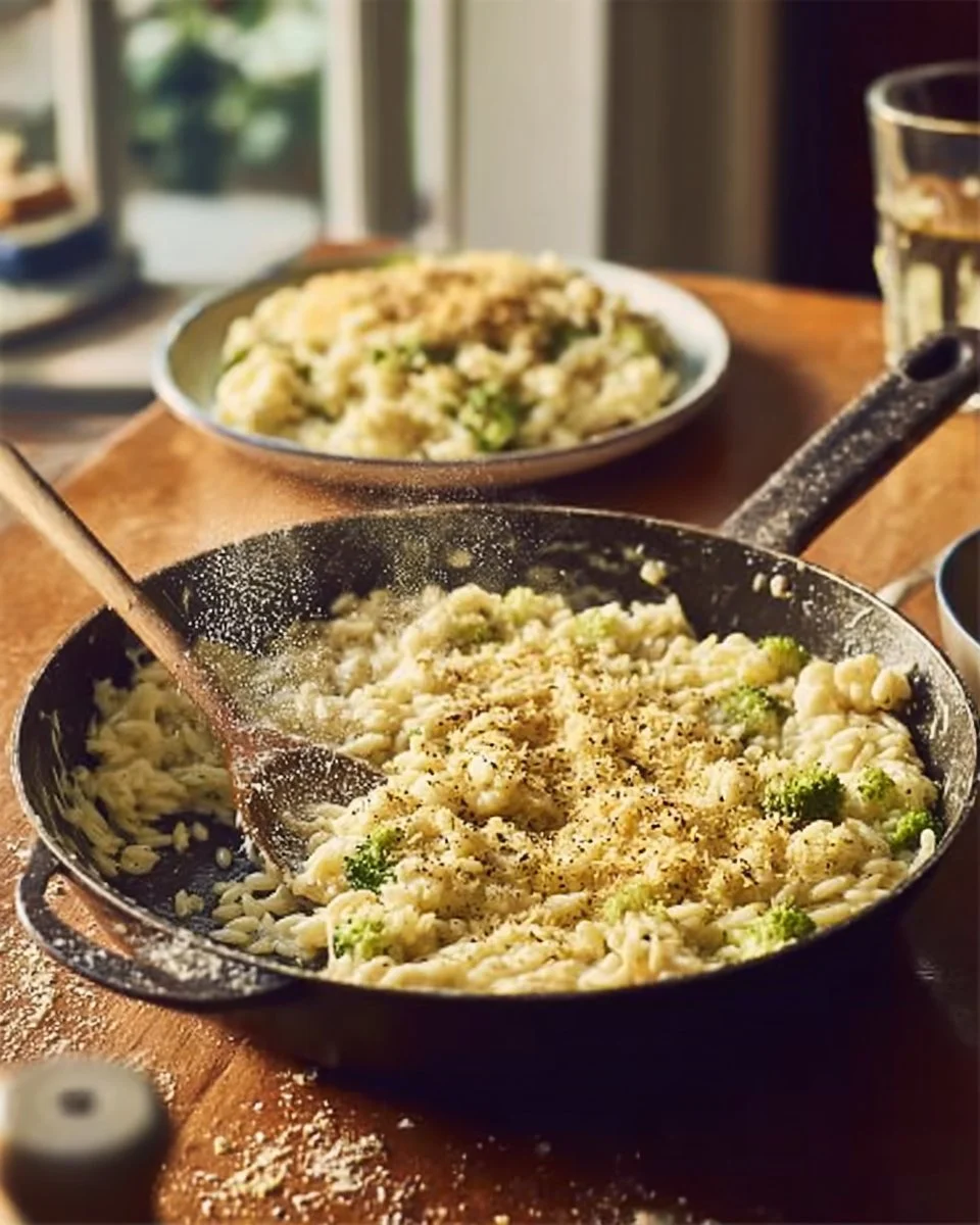 Broccoli, Cauliflower & Cheese 'orzotto' Recipe | Waitrose & Partners