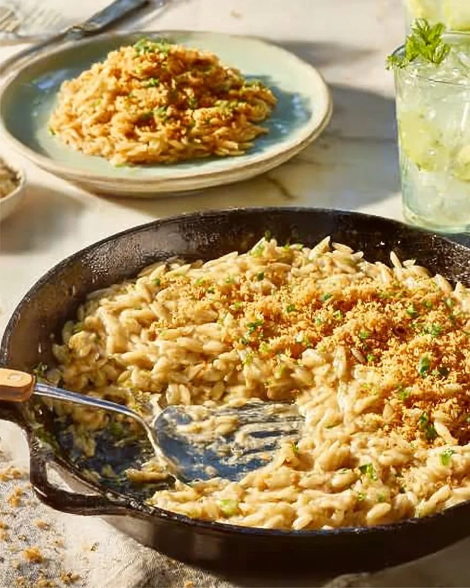 Broccoli, Cauliflower & Cheese 'orzotto' Recipe | Waitrose & Partners
