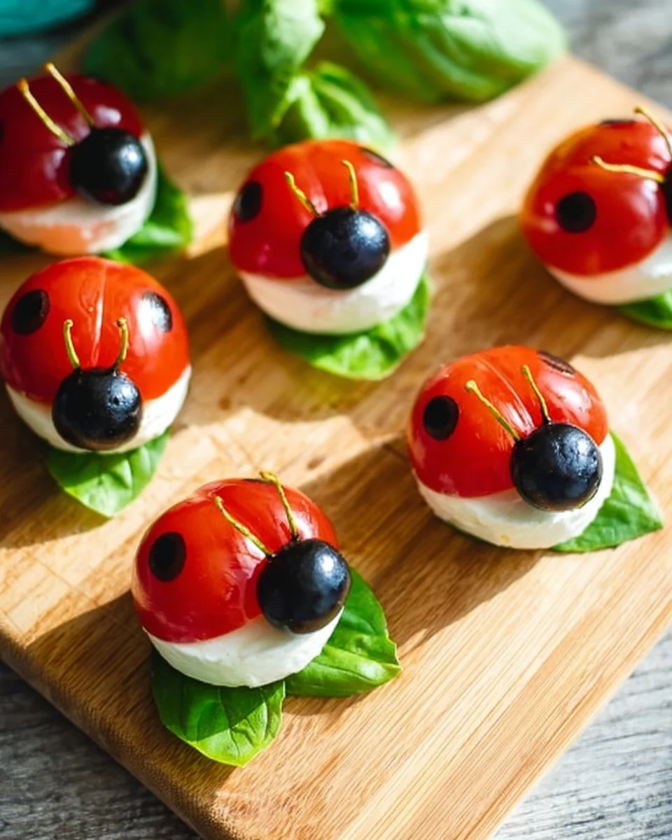 Caprese Ladybugs