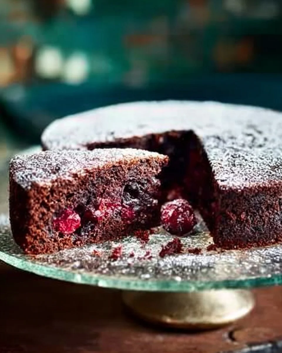 Chocolate And Cranberry Cake Recipe | Waitrose & Partners