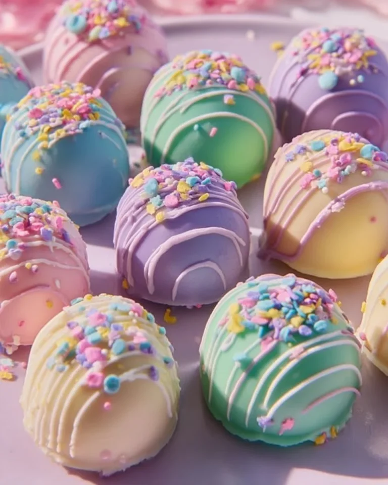 Delicious Chocolate Oreo Easter Balls decorated for Easter celebrations