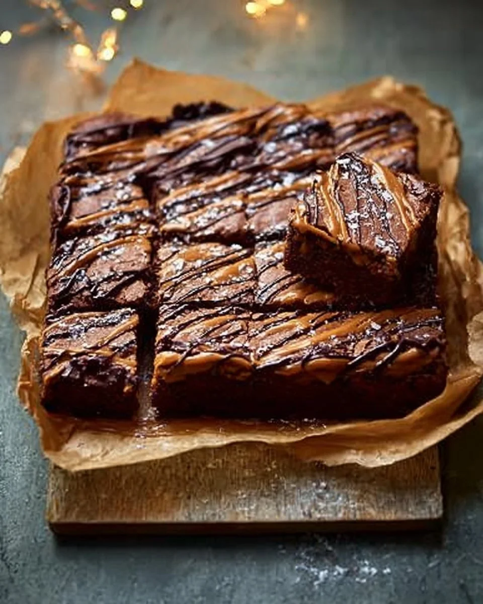 Chocolate & Salted Caramel Traybake Recipe | Waitrose & Partners