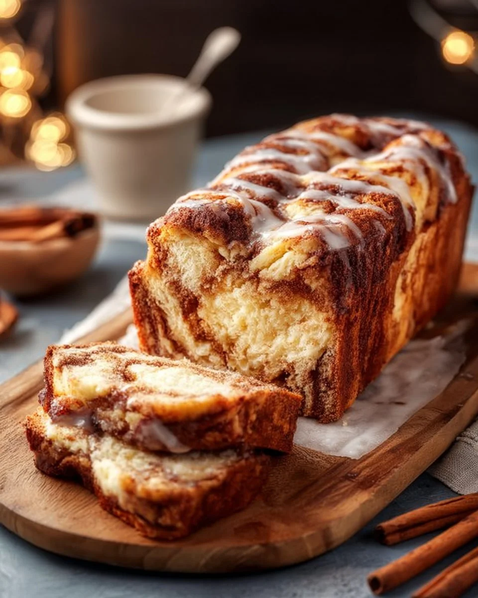 Cinnamon Roll Cottage Cheese Loaf