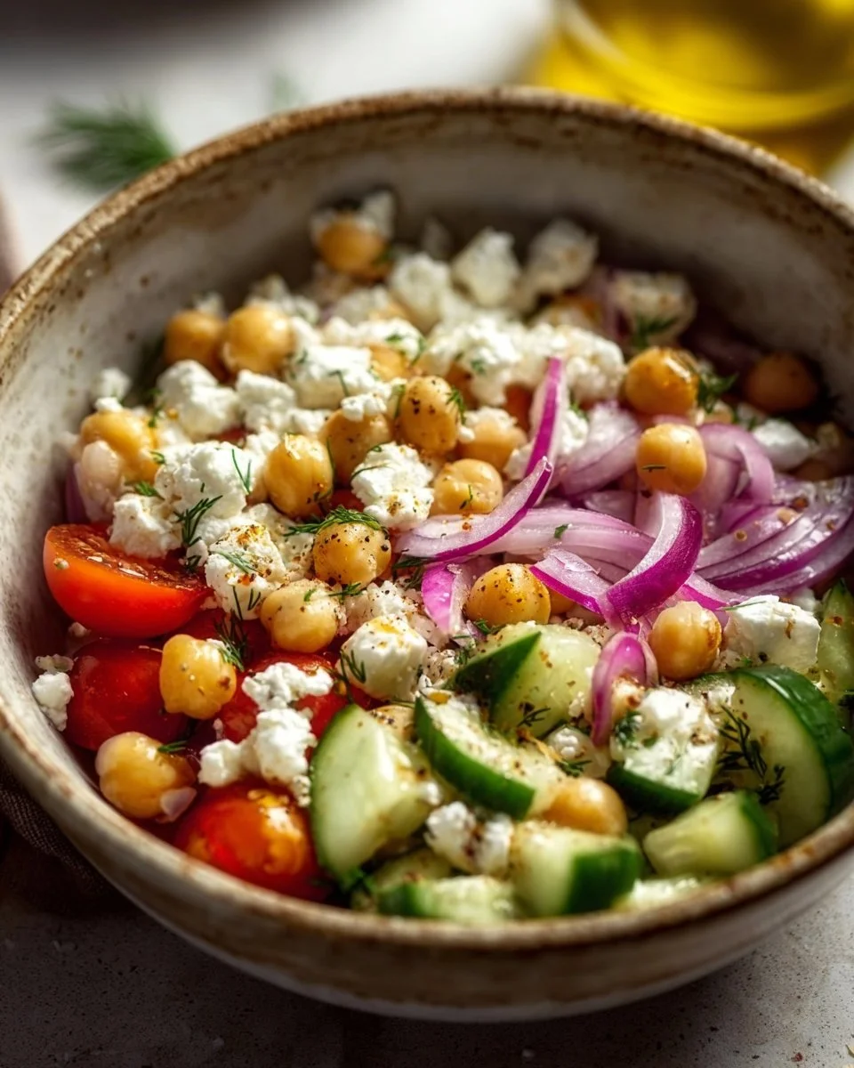 Cottage Cheese and Chickpea Salad