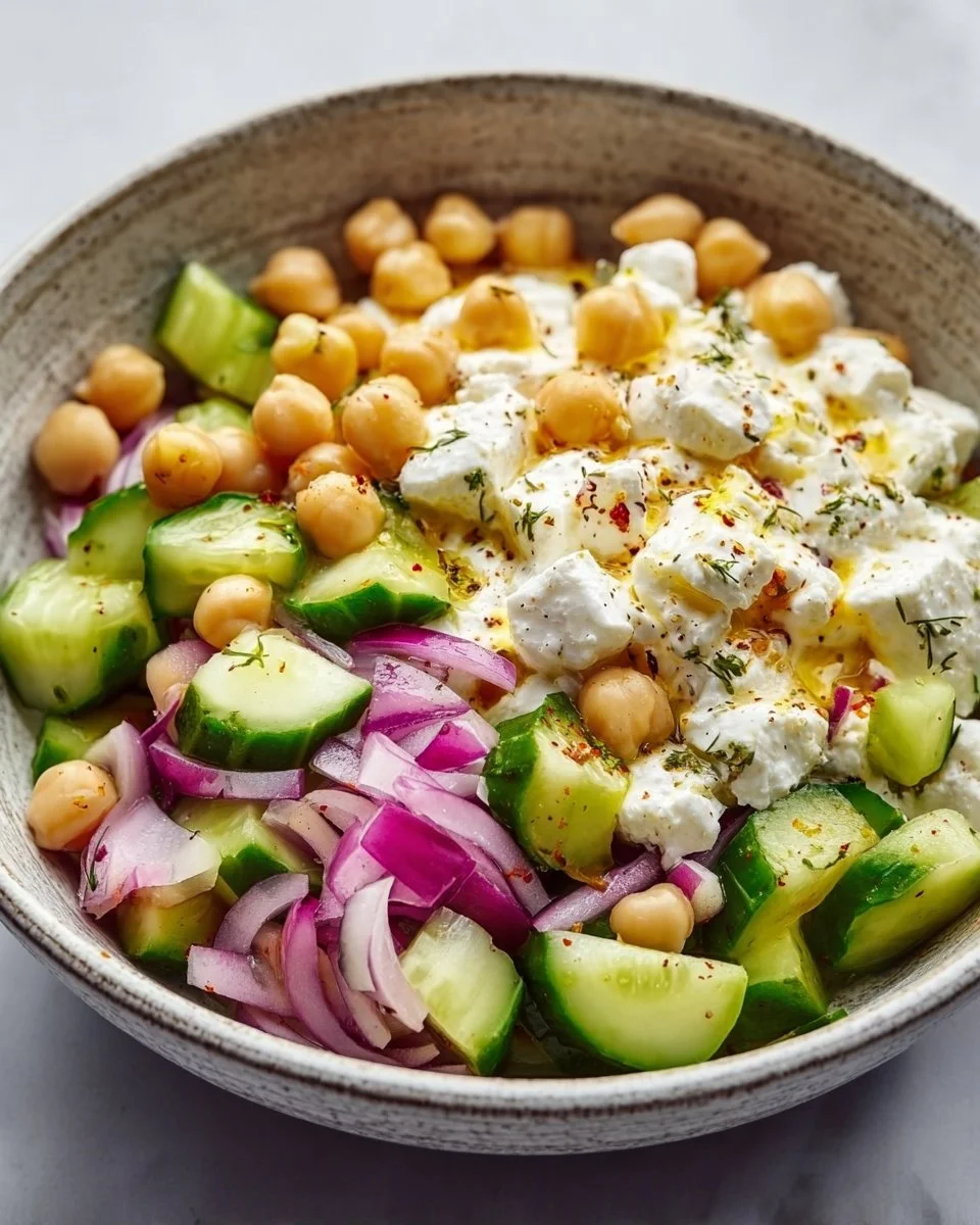 Cottage Cheese and Chickpea Salad