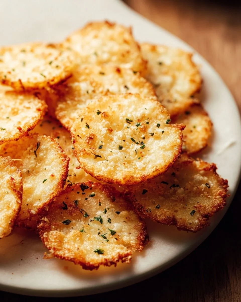 Crispy Cottage Cheese Chips
