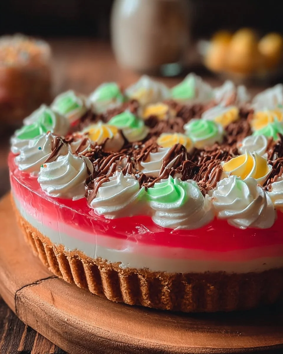Easter No Bake Jello Pie