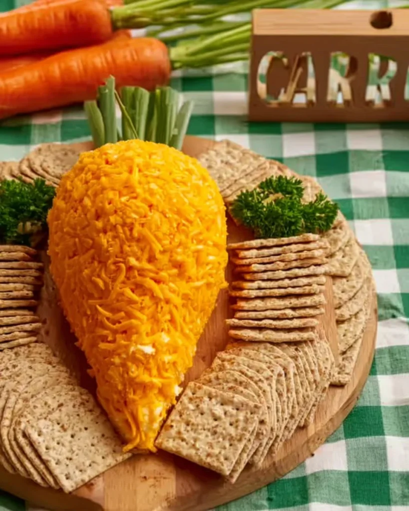 Delicious easy carrot cheese ball for parties and gatherings