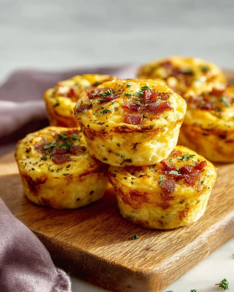 Delicious easy cottage cheese egg bites served on a plate