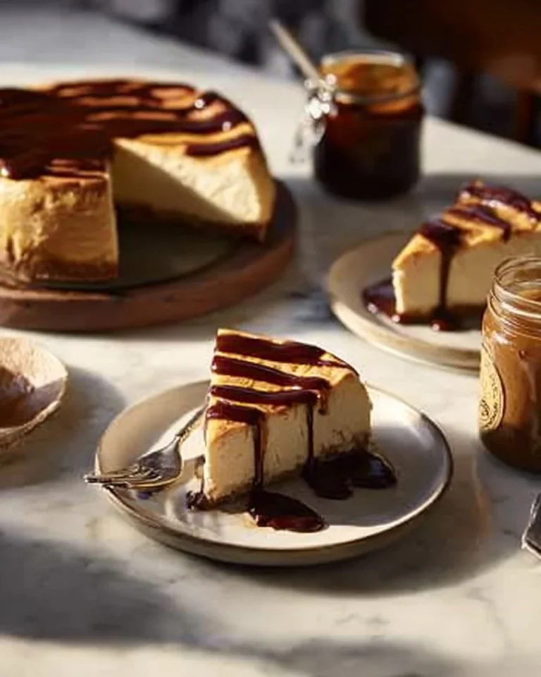 Delicious Espresso Martini Cheesecake served on a white plate