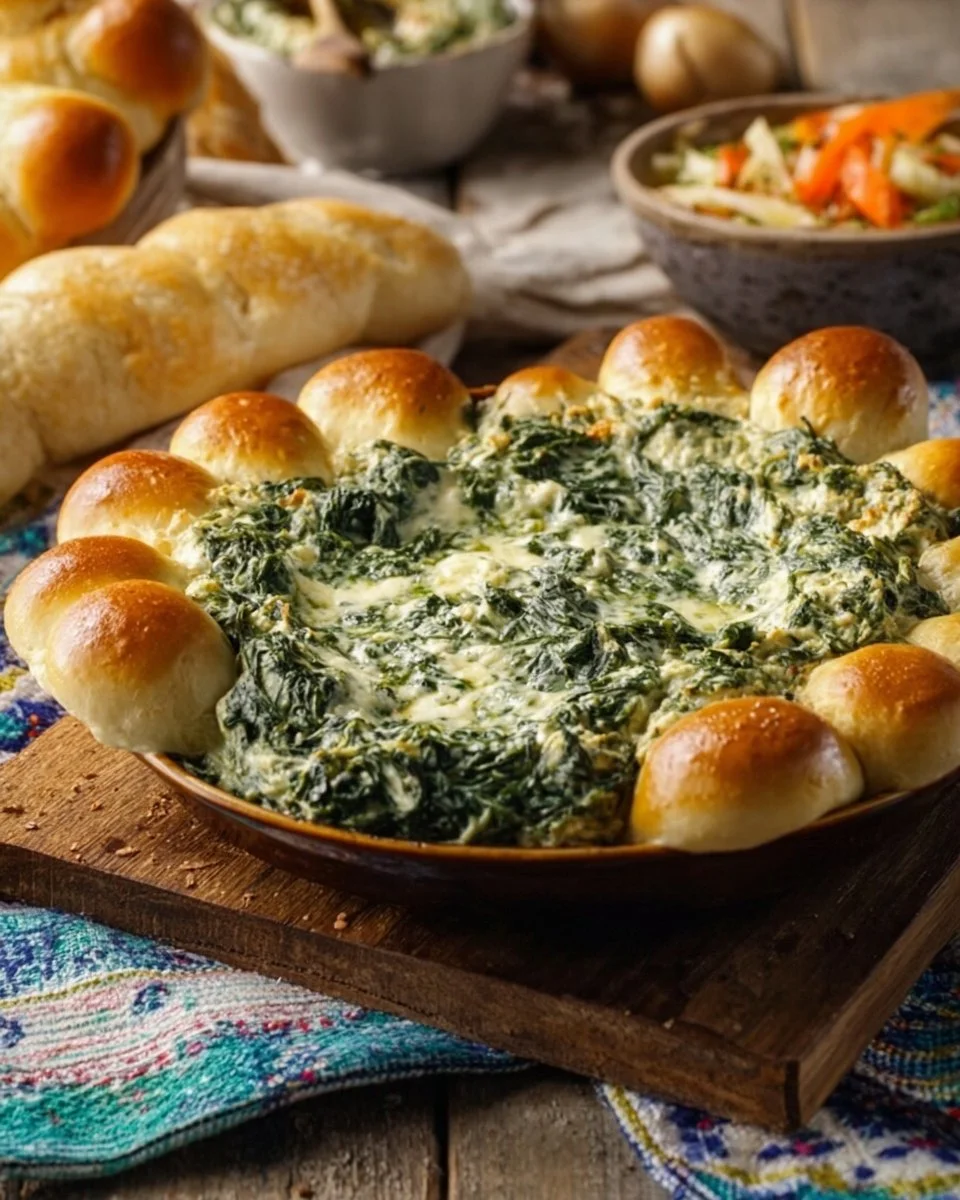 Festive Easter Bunny Spinach Dip