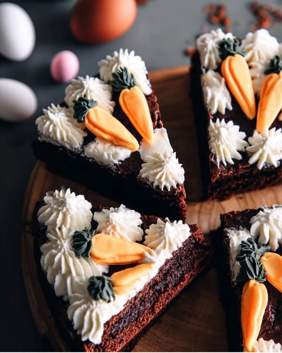 Frosted Easter Brownies