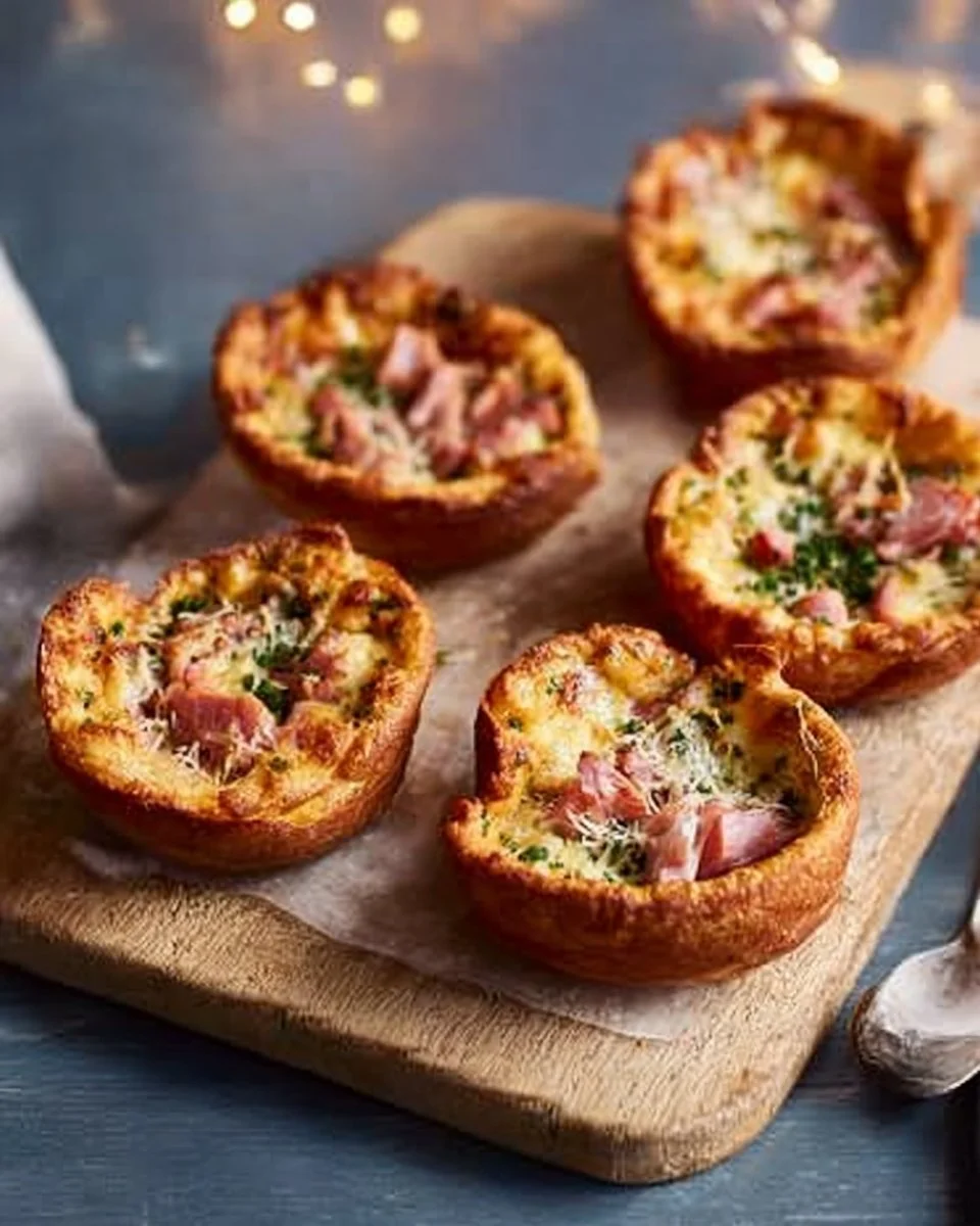 Gruyère, Ham & Chive Mini Dutch Babies Recipe | Waitrose & Partners