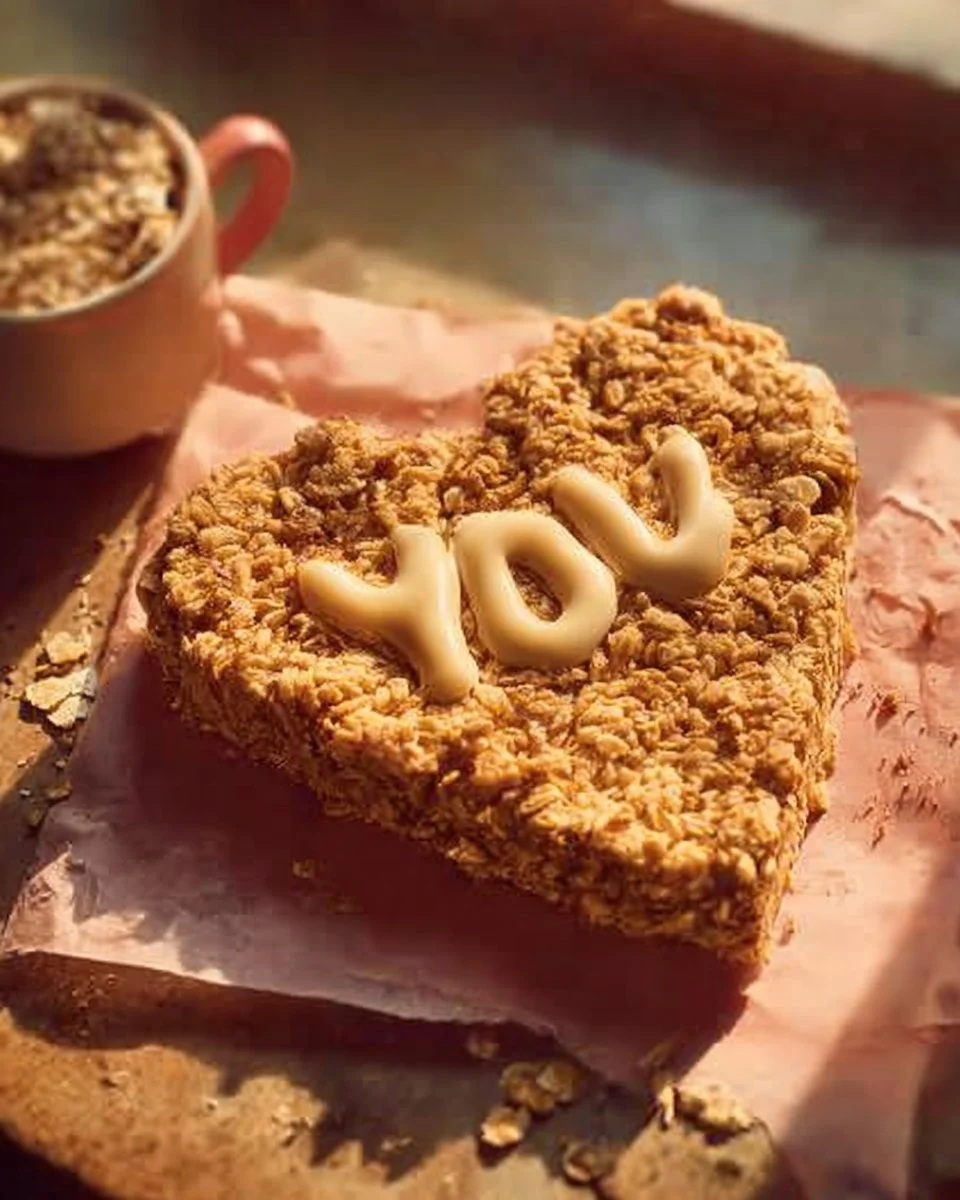Heart-shaped Breakfast Oat Bar