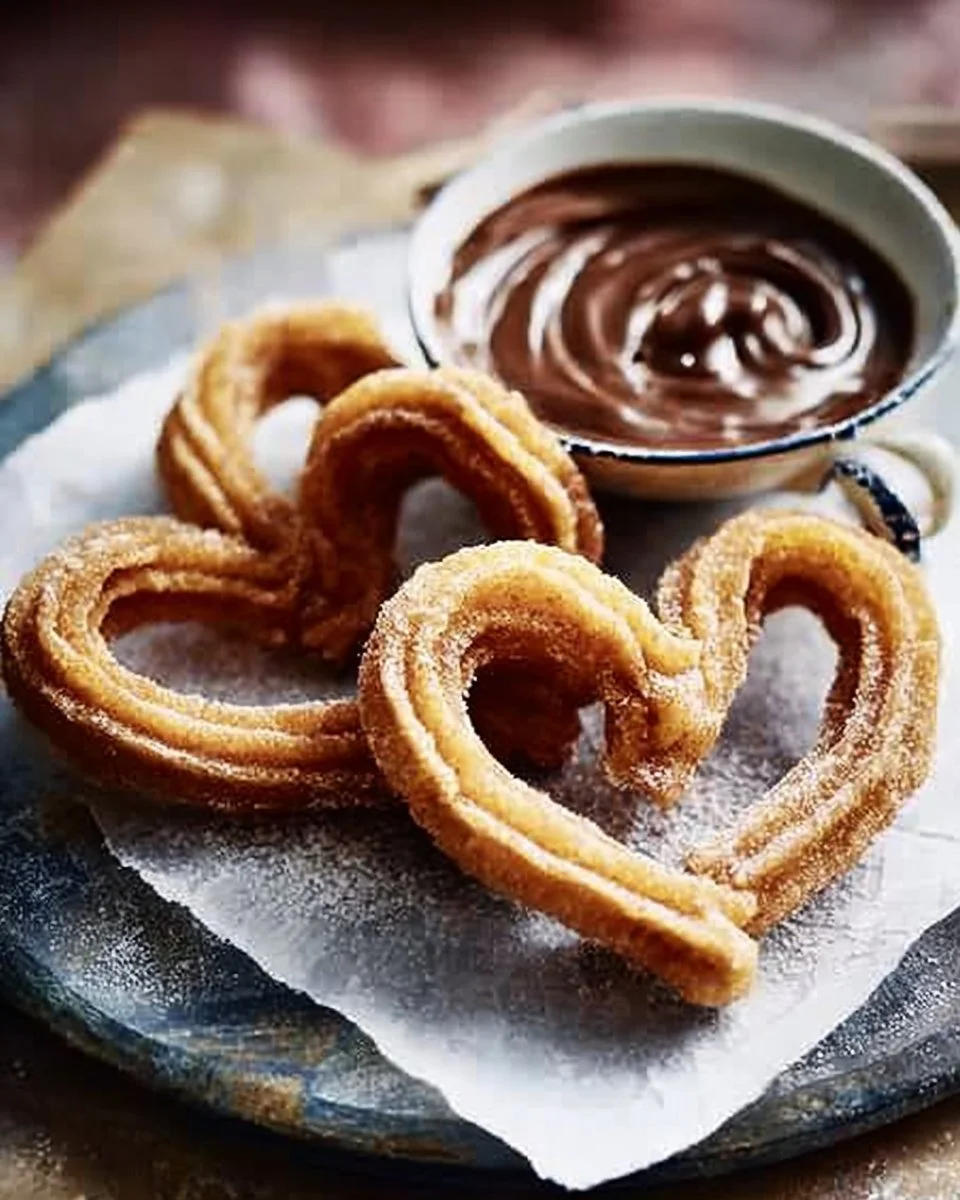 Heart-shaped Churros With Hot Chocolate Dip Recipe | Waitrose & Partners