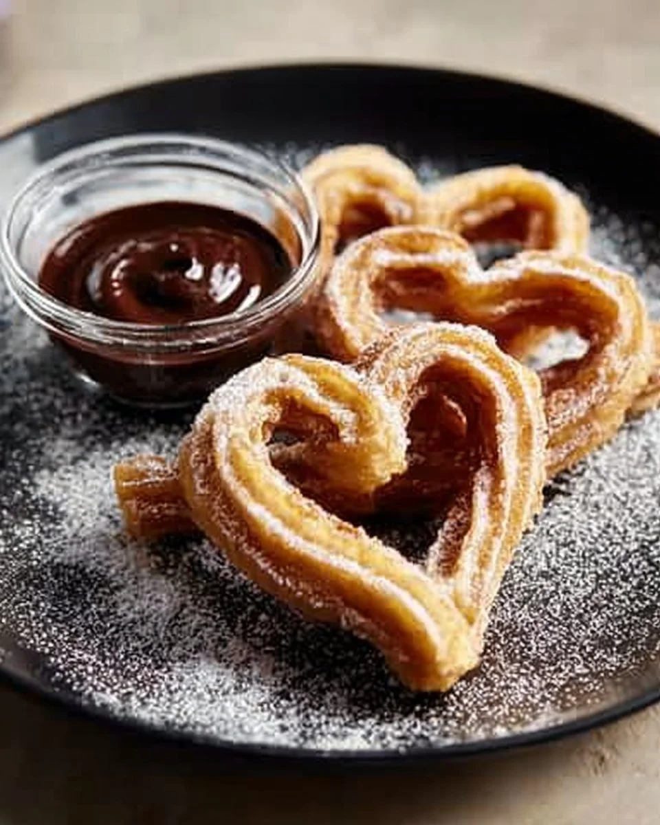 Heart-shaped Churros With Hot Chocolate Dip Recipe | Waitrose & Partners