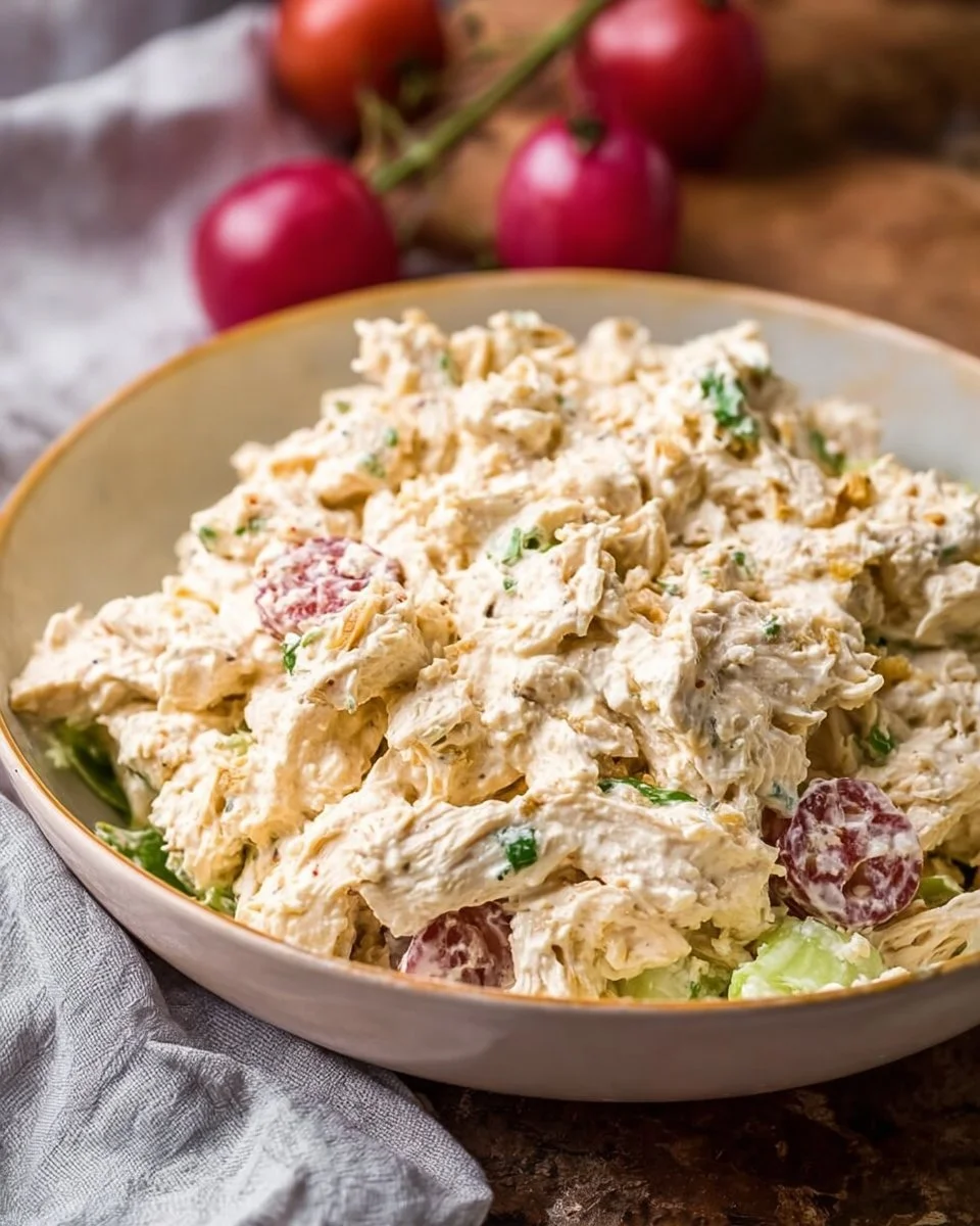 High Protein Cottage Cheese Chicken Salad